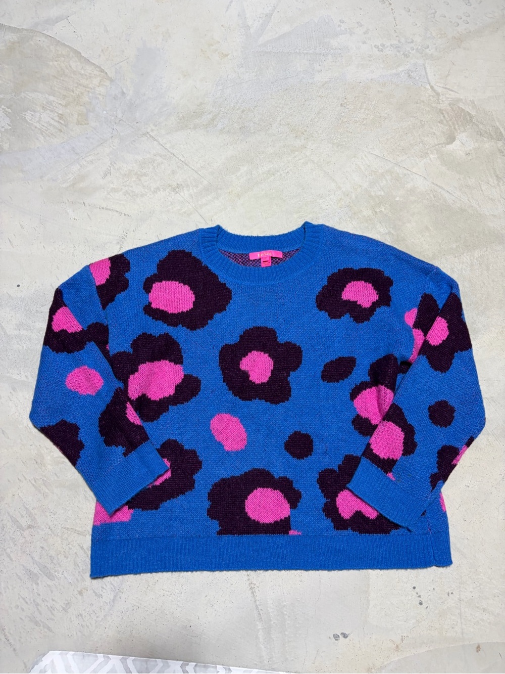Lilly Pulitzer Blue Ferrara Crewneck Sweater XL